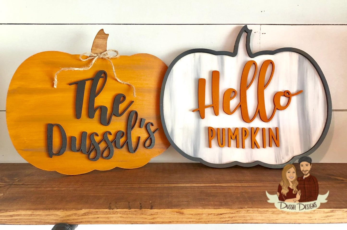 Hello Pumpkin 3D Sign - 3D Fall Sign - 3D Farmhouse Fall Sign - 3D Hello Pumpkin Sign - Pumpkin Sign - Farmhouse Decor