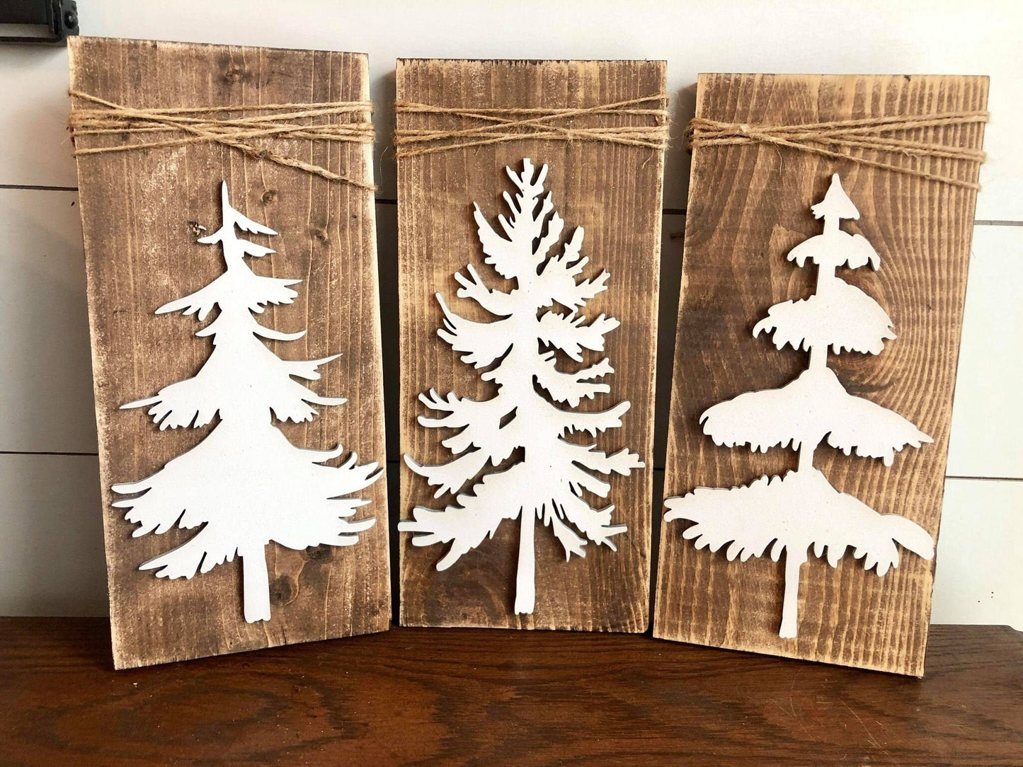 Rustic Winter Decor, Pine Tree Decor, Forest Wall Art, Entryway Decor, Rustic Christmas Decor