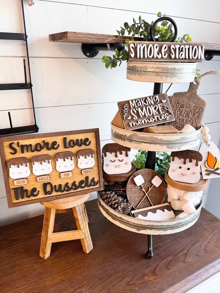 S'more Love - S'more Love Family Sign - Marshmallow Mug Family - Marshmallow Mug Decor - We have S'more Love - Personalized S'more Family