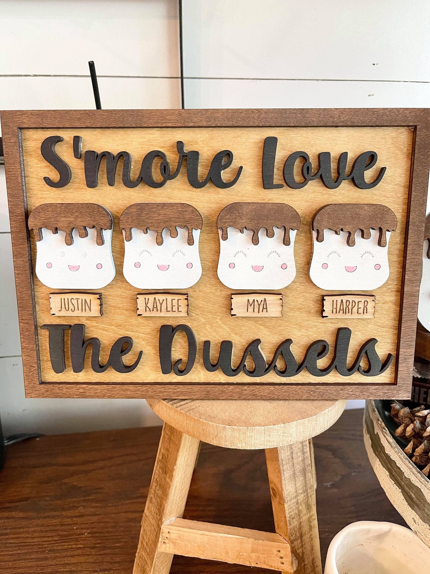 S'more Love - S'more Love Family Sign - Marshmallow Mug Family - Marshmallow Mug Decor - We have S'more Love - Personalized S'more Family
