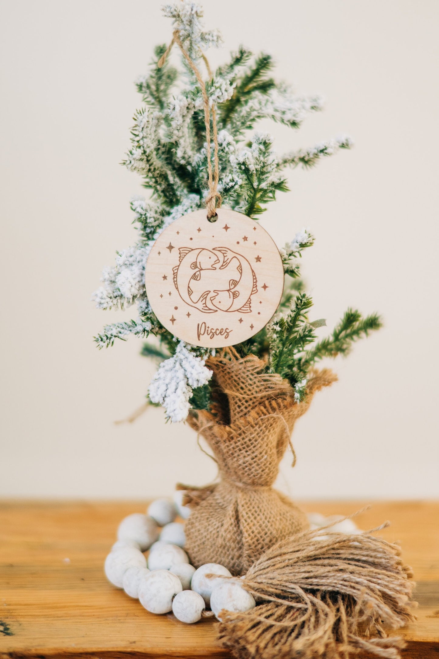 Astrology Ornaments - Astrology Gifts - Natural Wooden Astrology Ornaments - Ornaments for Astrology Lover - Mystical Gifts - Witchy Gifts