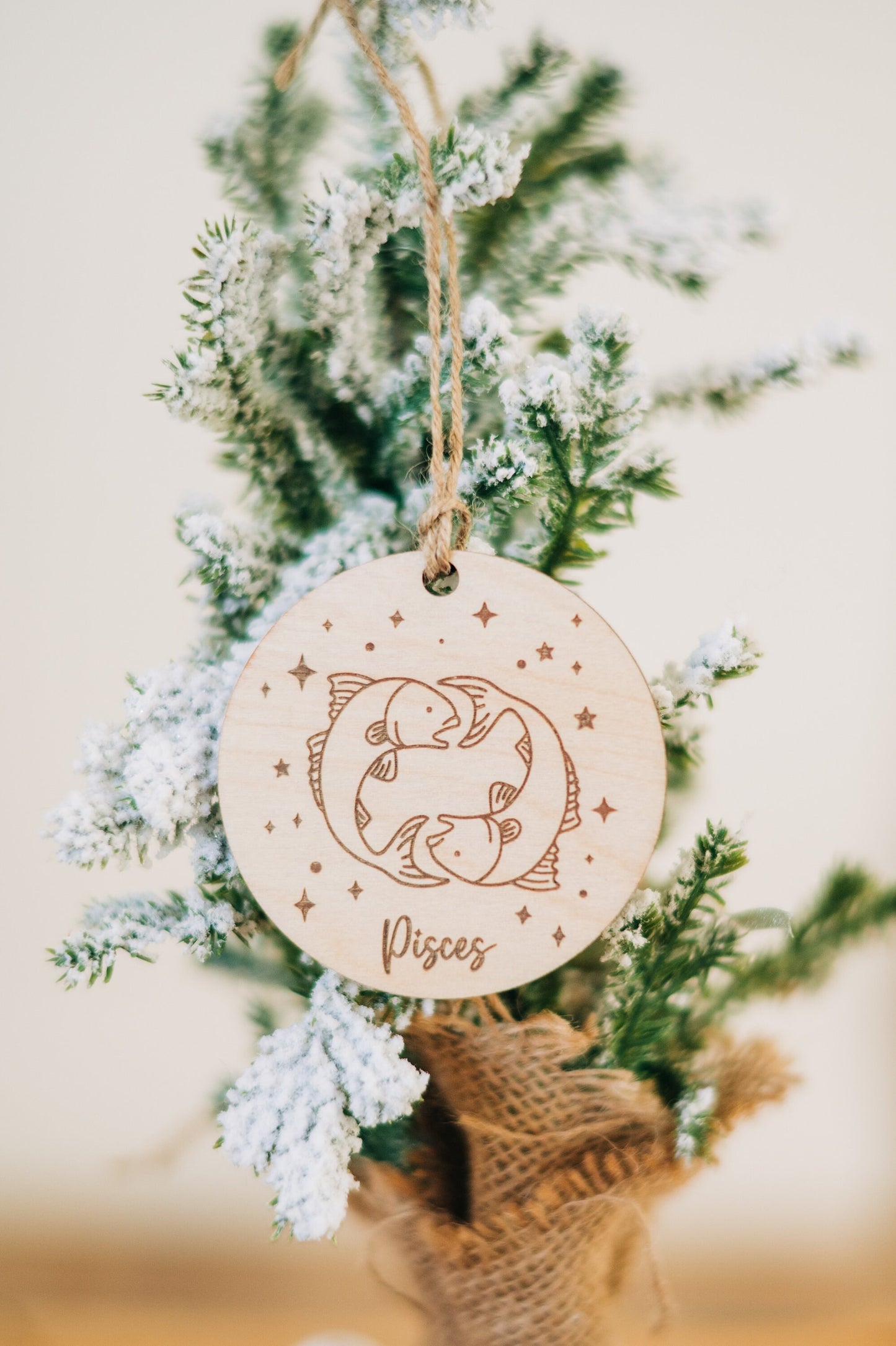 Astrology Ornaments - Astrology Gifts - Natural Wooden Astrology Ornaments - Ornaments for Astrology Lover - Mystical Gifts - Witchy Gifts