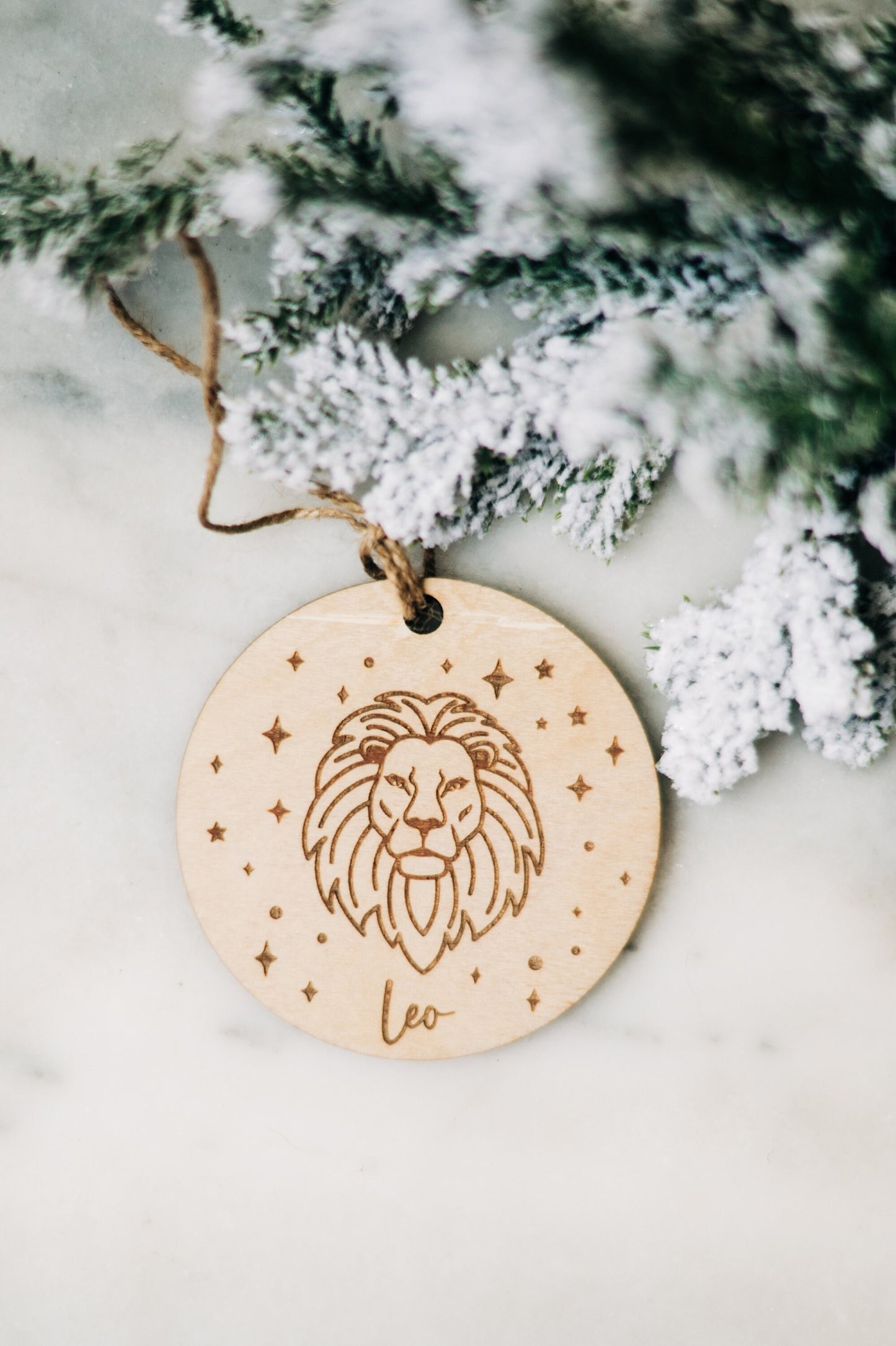 Astrology Ornaments - Astrology Gifts - Natural Wooden Astrology Ornaments - Ornaments for Astrology Lover - Mystical Gifts - Witchy Gifts