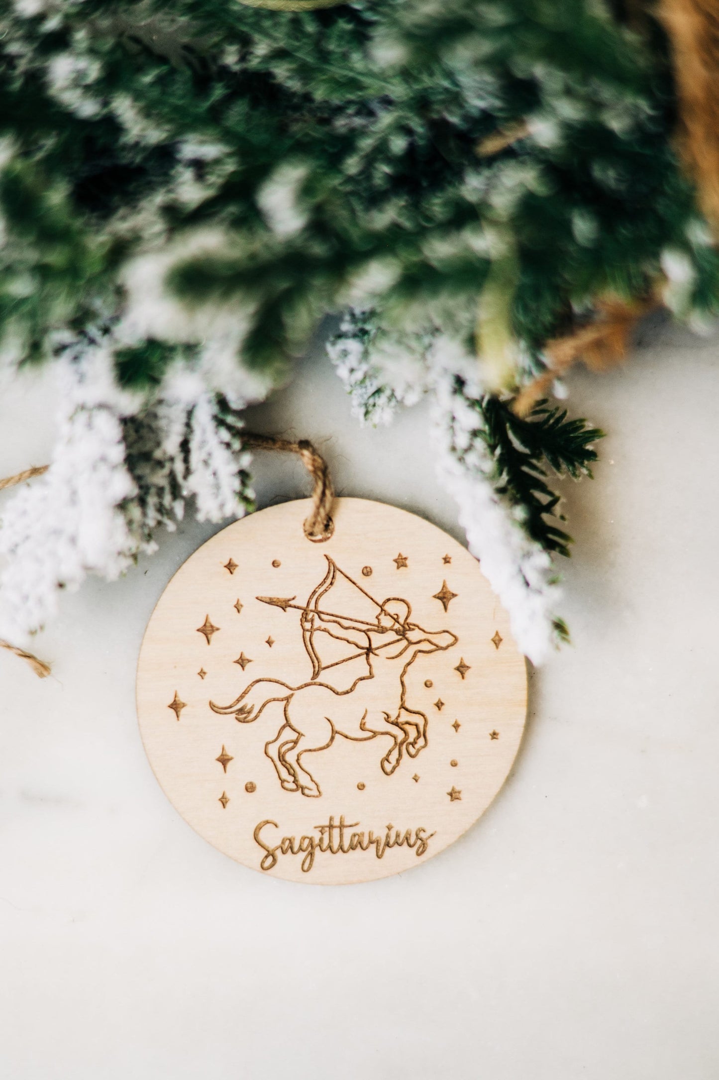 Astrology Ornaments - Astrology Gifts - Natural Wooden Astrology Ornaments - Ornaments for Astrology Lover - Mystical Gifts - Witchy Gifts