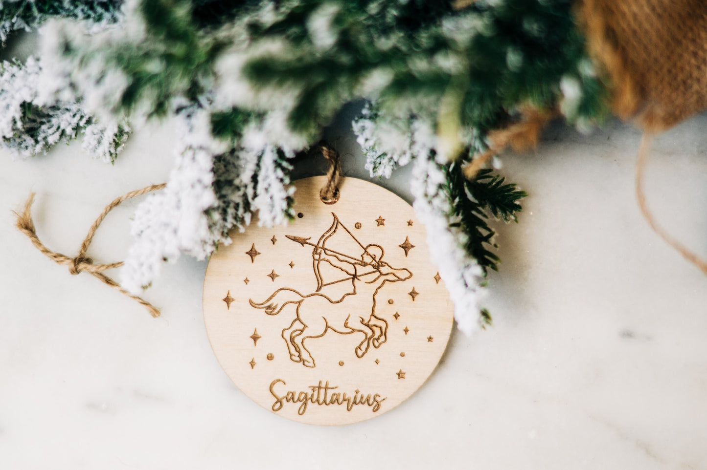Astrology Ornaments - Astrology Gifts - Natural Wooden Astrology Ornaments - Ornaments for Astrology Lover - Mystical Gifts - Witchy Gifts