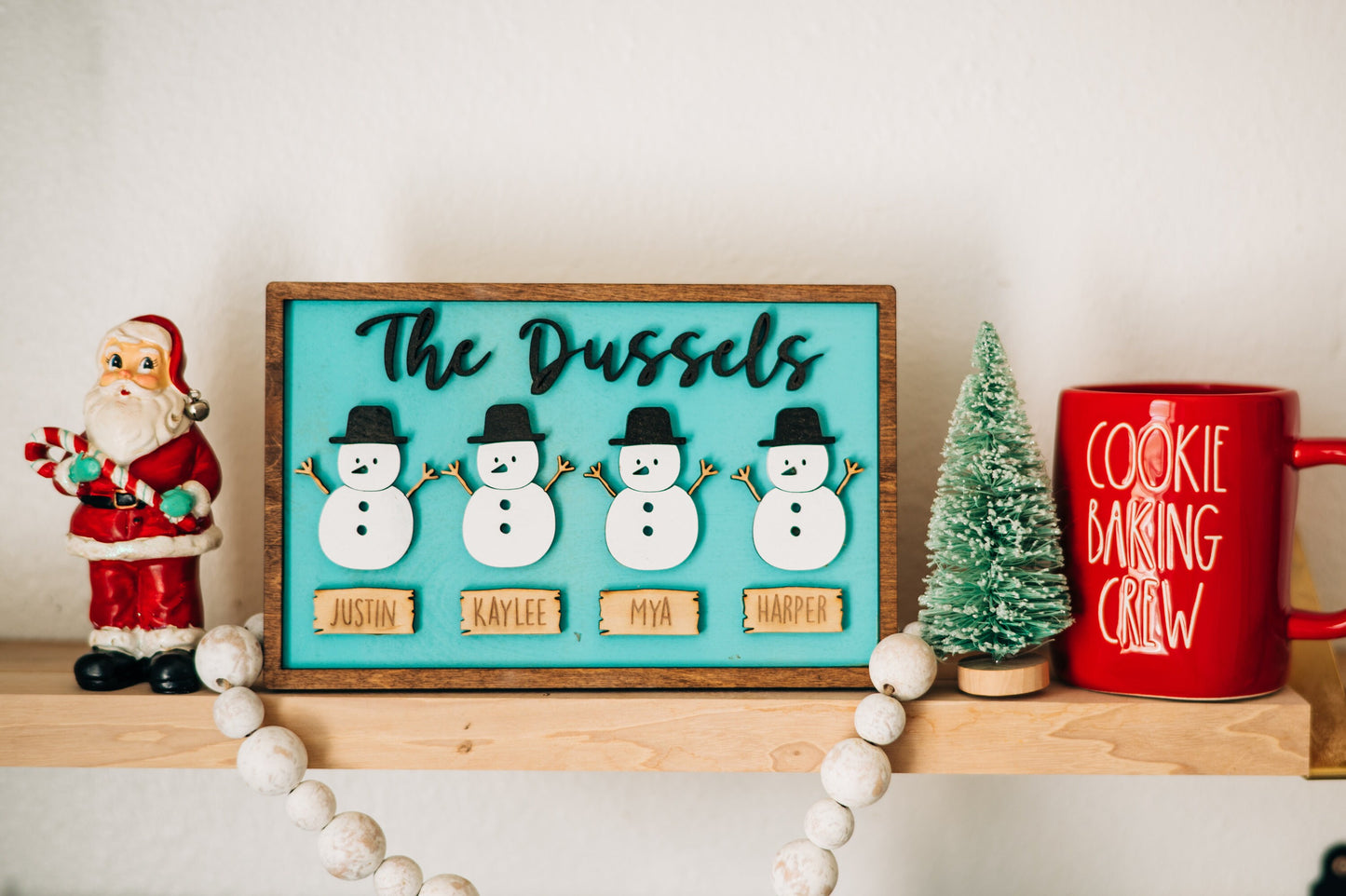 Snowman Family Decor - Winter Decor - Snowman Family Decorations - Personalized Snowman Decor - Winter wonderland Decor - Christmas decor