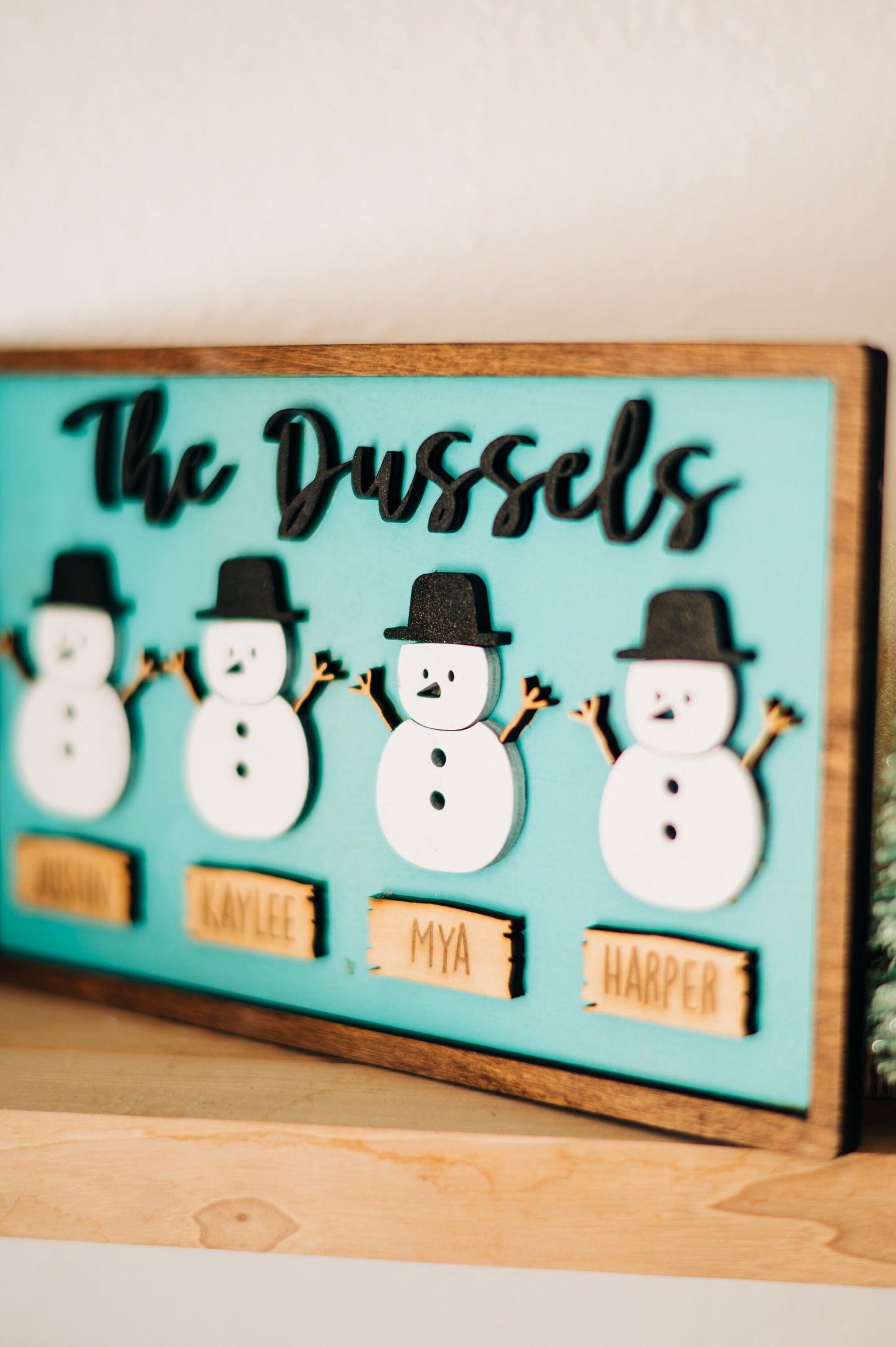 Snowman Family Decor - Winter Decor - Snowman Family Decorations - Personalized Snowman Decor - Winter wonderland Decor - Christmas decor