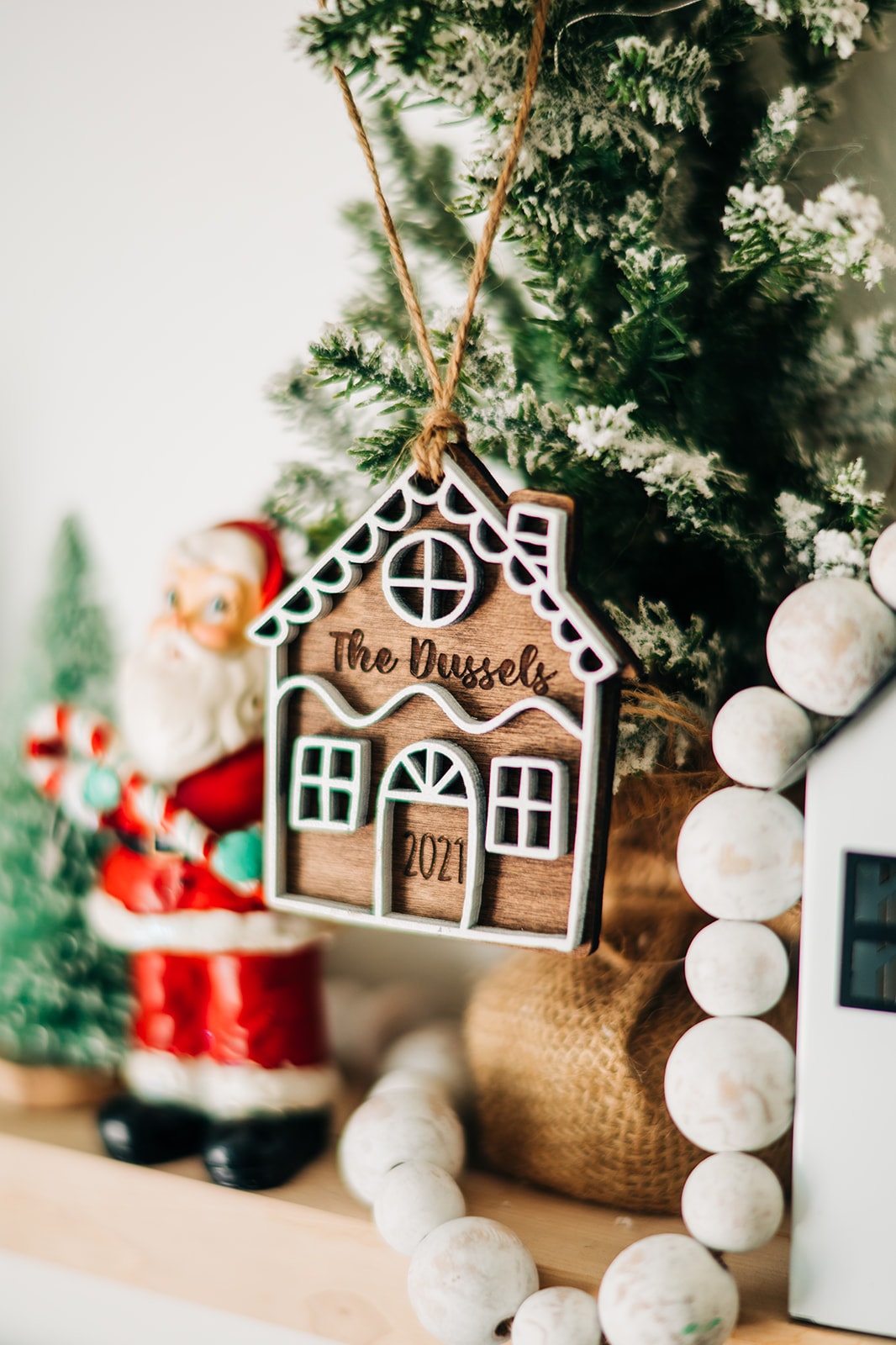 Gingerbread House Family Ornament 2023, Gingerbread Family Ornament, Christmas Ornaments 2023 , Wood Christmas Ornaments 2023