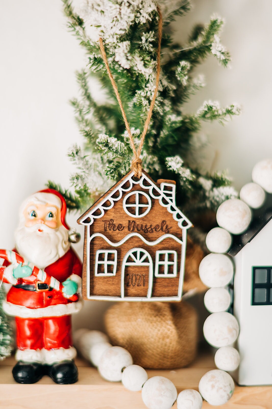Gingerbread House Family Ornament 2023, Gingerbread Family Ornament, Christmas Ornaments 2023 , Wood Christmas Ornaments 2023