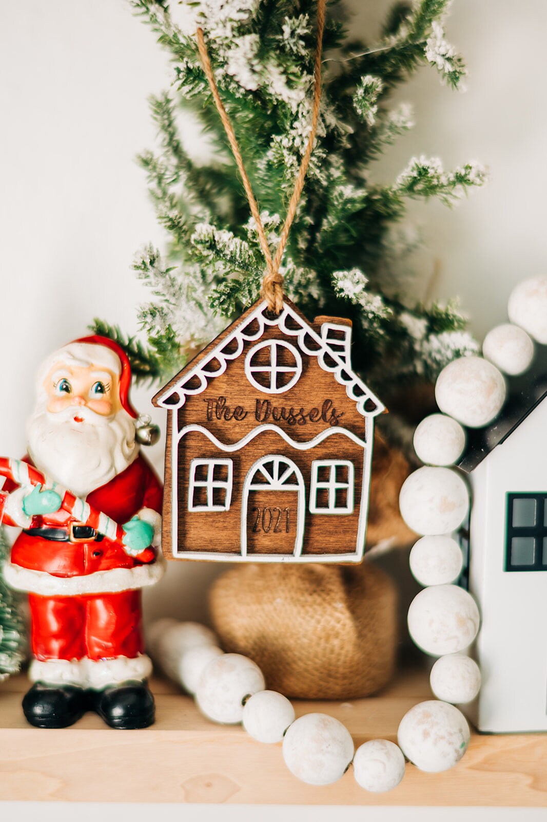 Gingerbread House Family Ornament 2023, Gingerbread Family Ornament, Christmas Ornaments 2023 , Wood Christmas Ornaments 2023