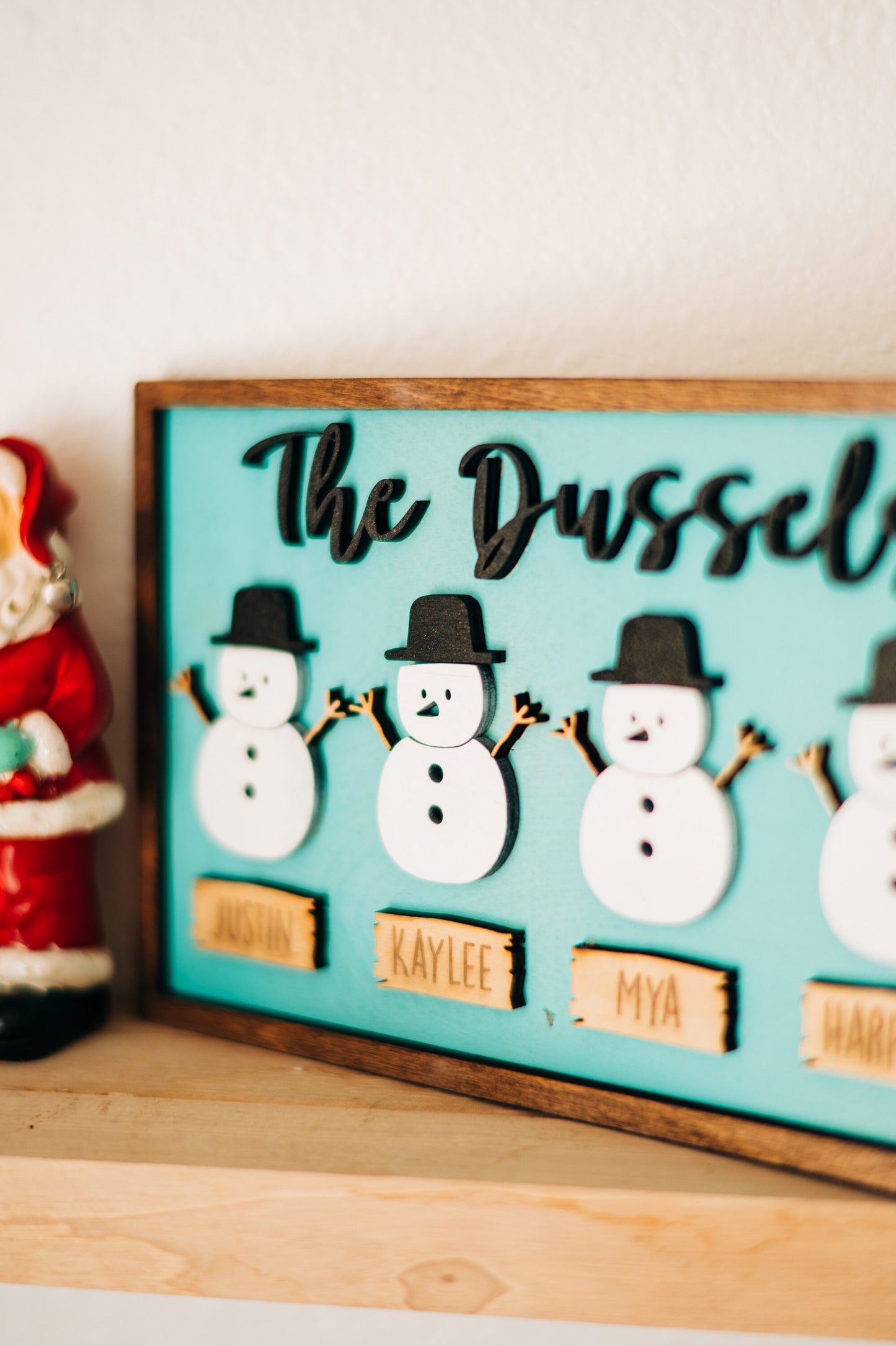 Snowman Family Decor - Winter Decor - Snowman Family Decorations - Personalized Snowman Decor - Winter wonderland Decor - Christmas decor