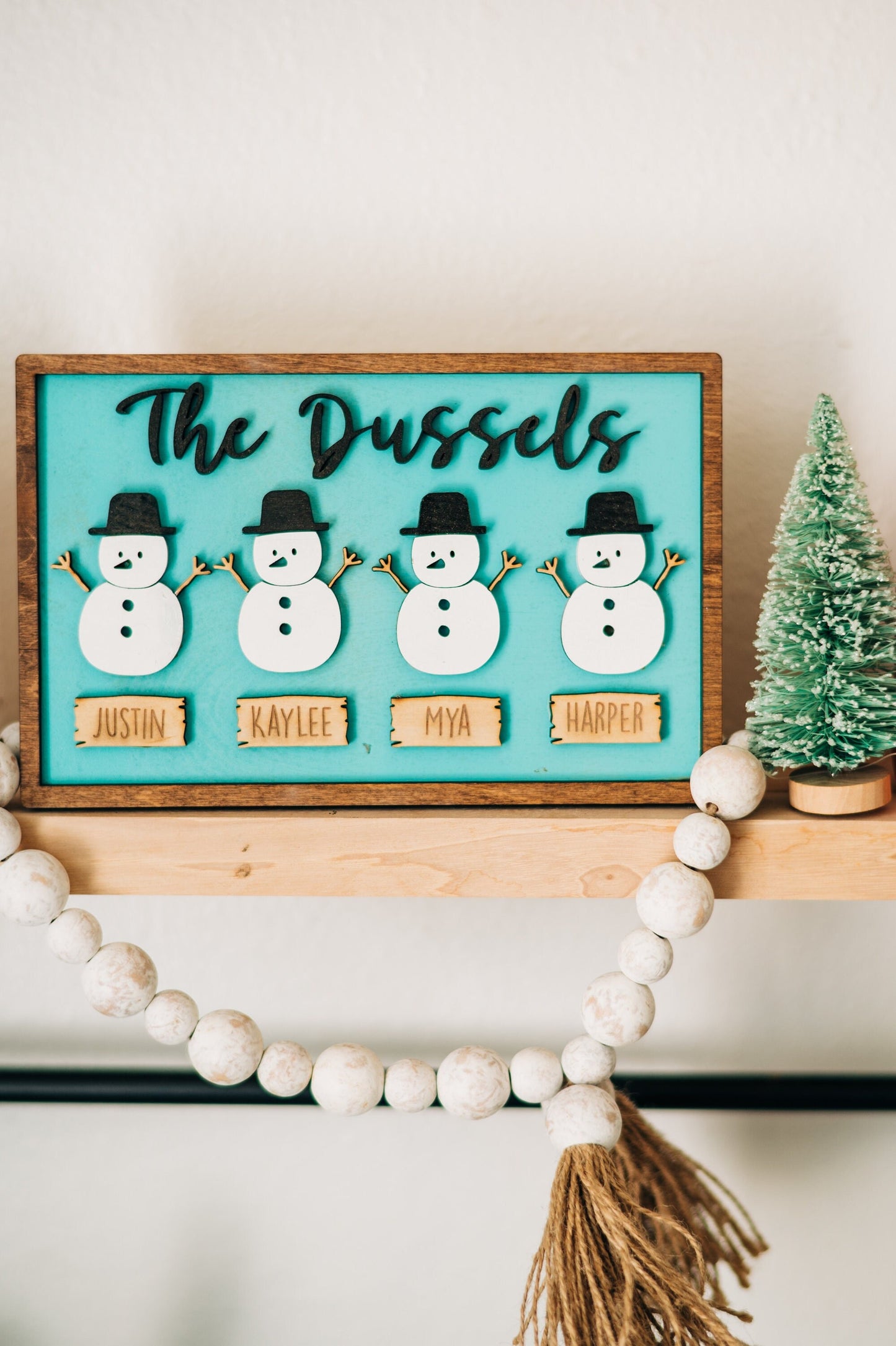 Snowman Family Decor - Winter Decor - Snowman Family Decorations - Personalized Snowman Decor - Winter wonderland Decor - Christmas decor