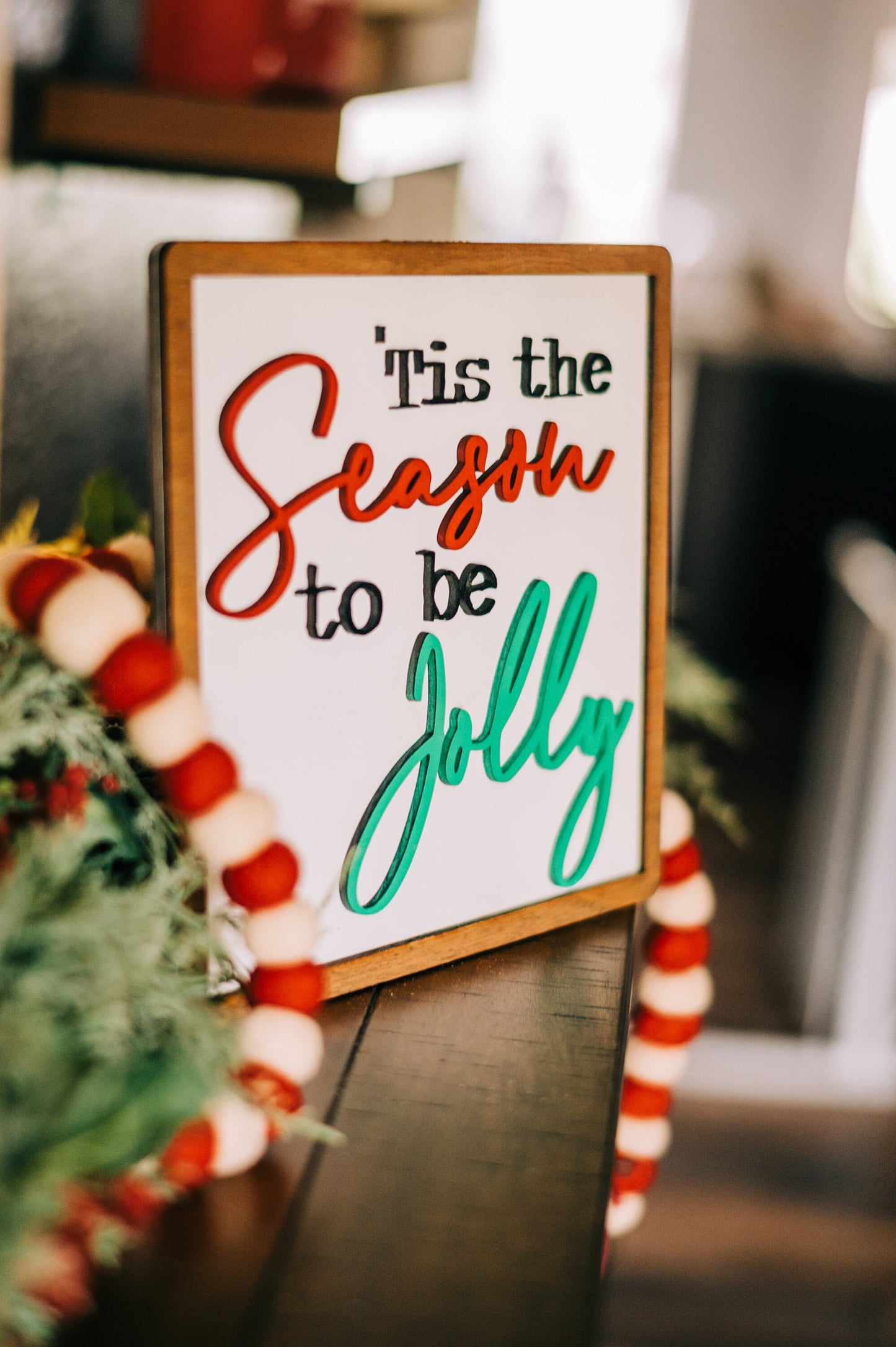 Tis the Season to be Jolly Sign - Farmhouse Christmas - Christmas Signs - Christmas Decor - 'Tis the Season to be Jolly Sign - Classic Xmas