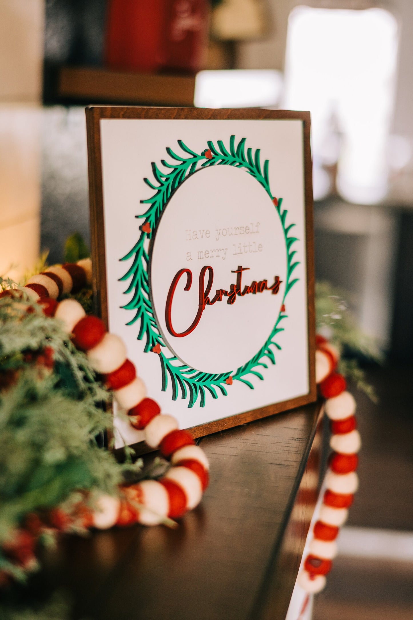 Have yourself a Merry little Christmas Farmhouse Sign - Christmas Mantel Decor - Farmhouse Christmas - Christmas Farmhouse Sign