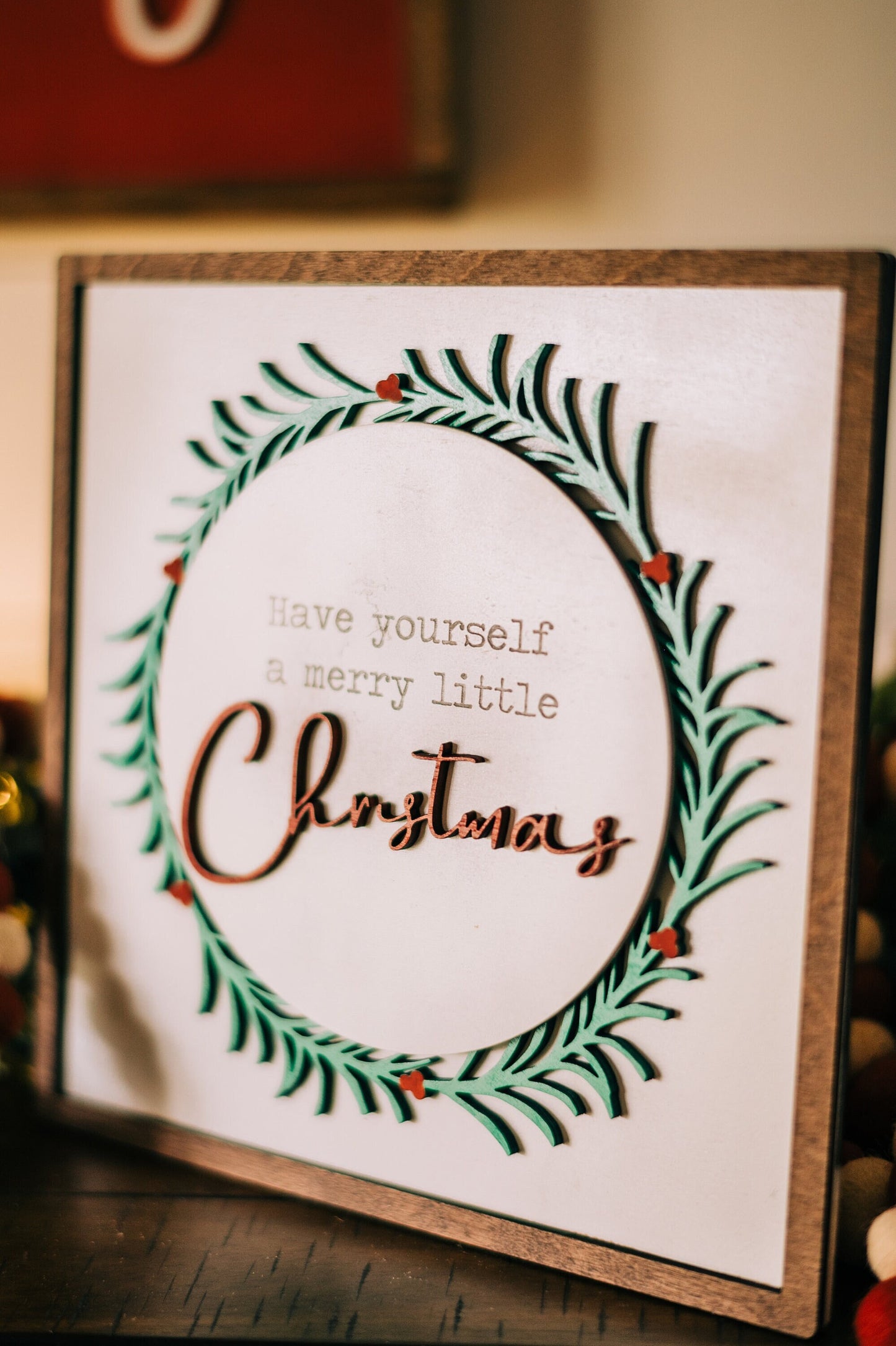 Have yourself a Merry little Christmas Farmhouse Sign - Christmas Mantel Decor - Farmhouse Christmas - Christmas Farmhouse Sign