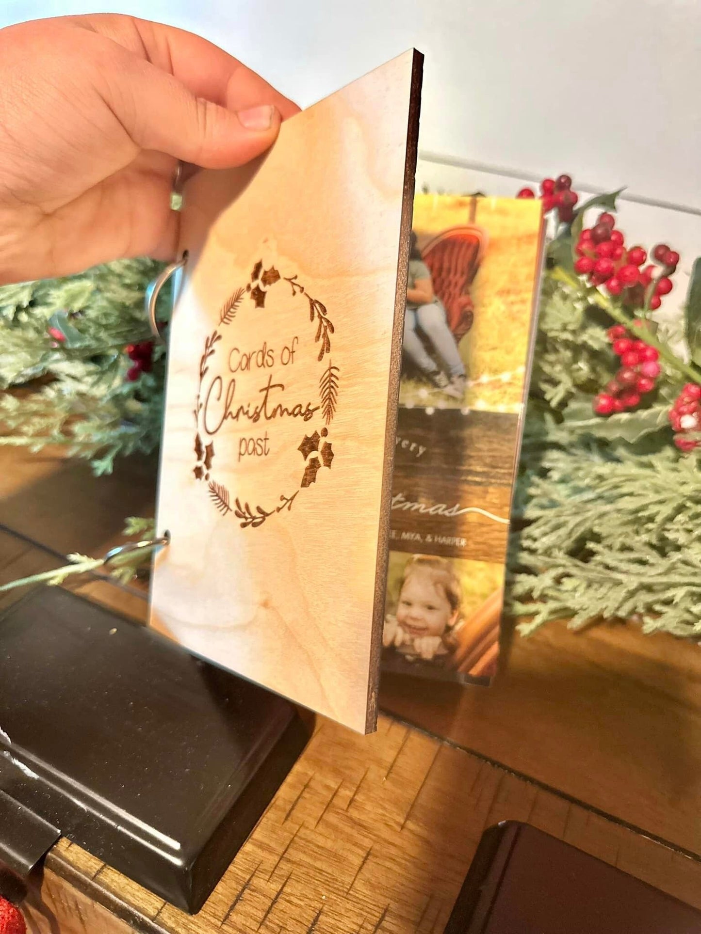 Christmas Card Holder, Christmas Card Display, Cards of Christmas Past, Card Holder