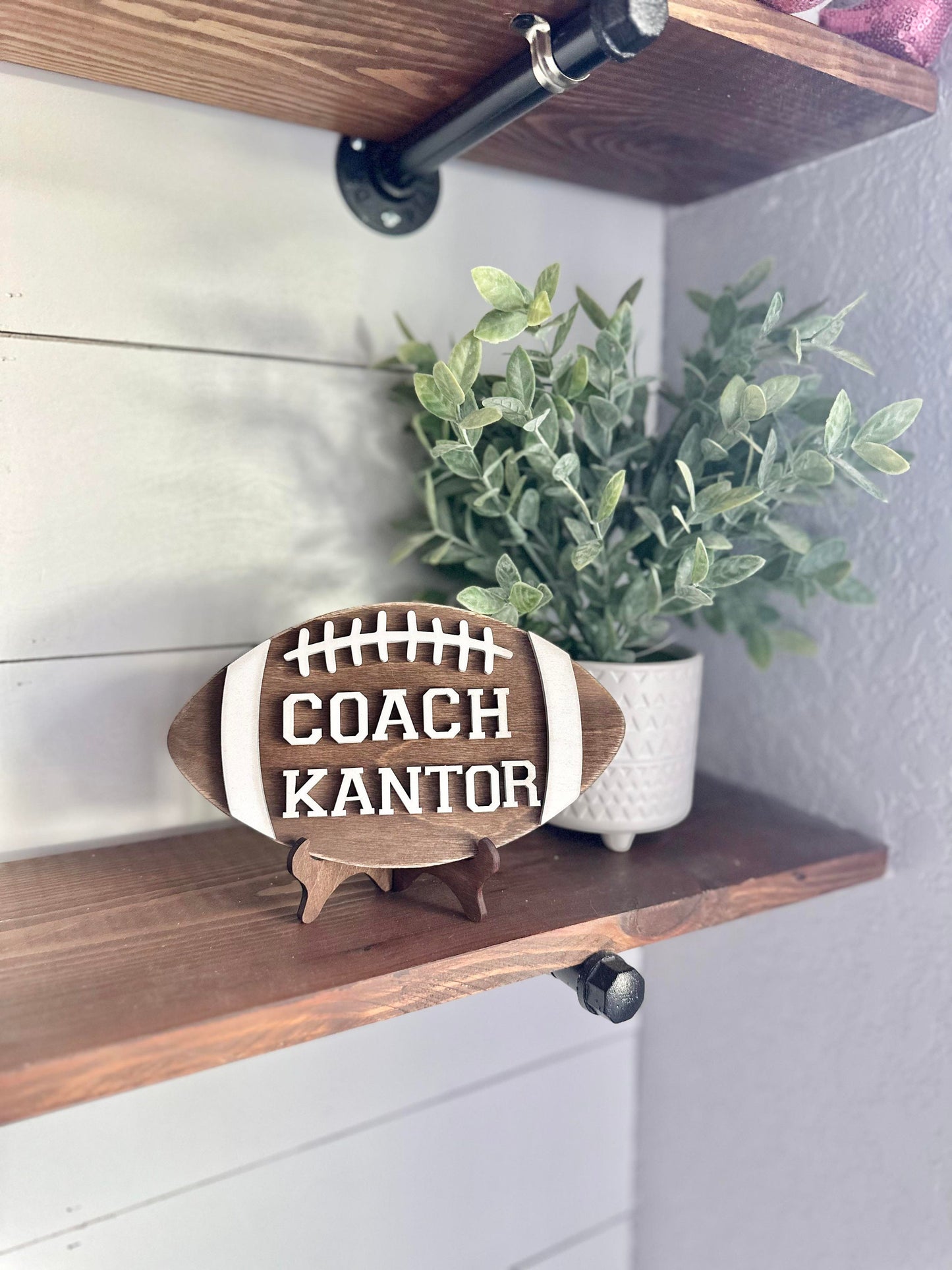 Personalized Desktop Football Coach Sign - Gifts for Football Coach - PE Coach Gift Personalized - Gifts for Coaches - Football Coach
