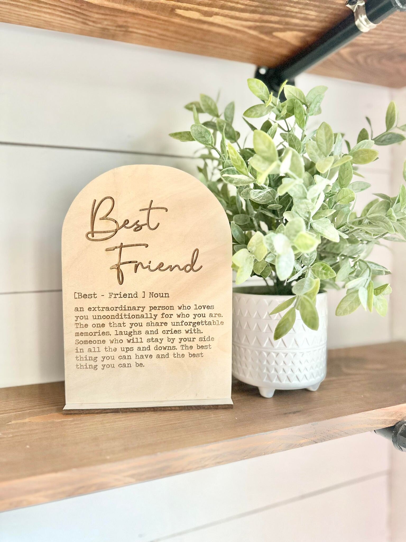 Best Friend - Boho Wood Sign - a thoughtful gift your best friend - gift for a best friend - gifts for friends