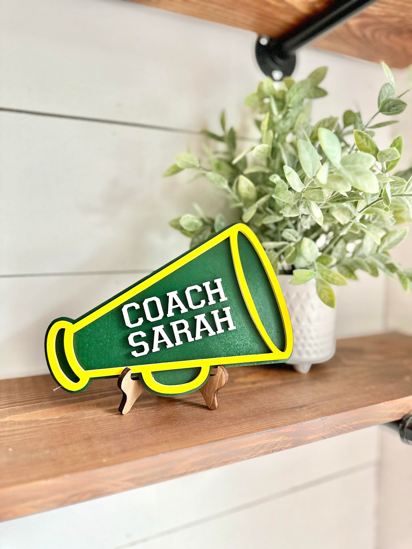 Personalized Desktop Cheer Coach Sign - Gifts for Cheer Coach - PE Coach Gift Personalized - Gifts for Coaches - Cheerleader Coach