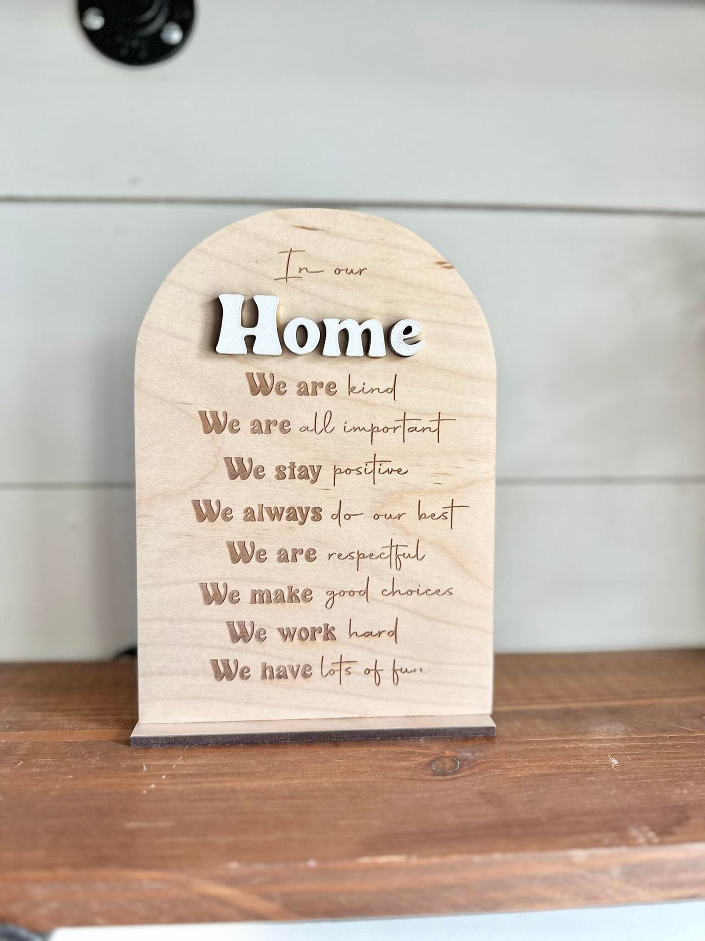 Affirmation board for our home - In our Home Affirmation Sign - Affirmations for Family - Affirmation board for Family