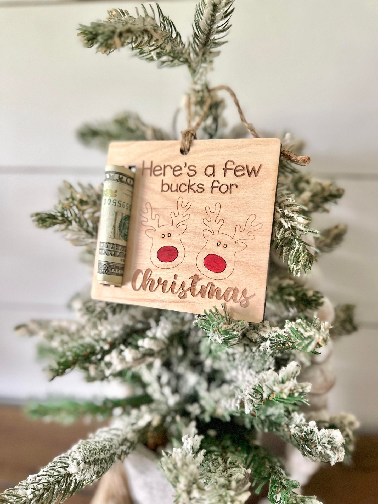 Christmas Cash Holder Ornament - Here's a few bucks for Christmas - Gifts for Teens - Christmas Gifts for Teens Money