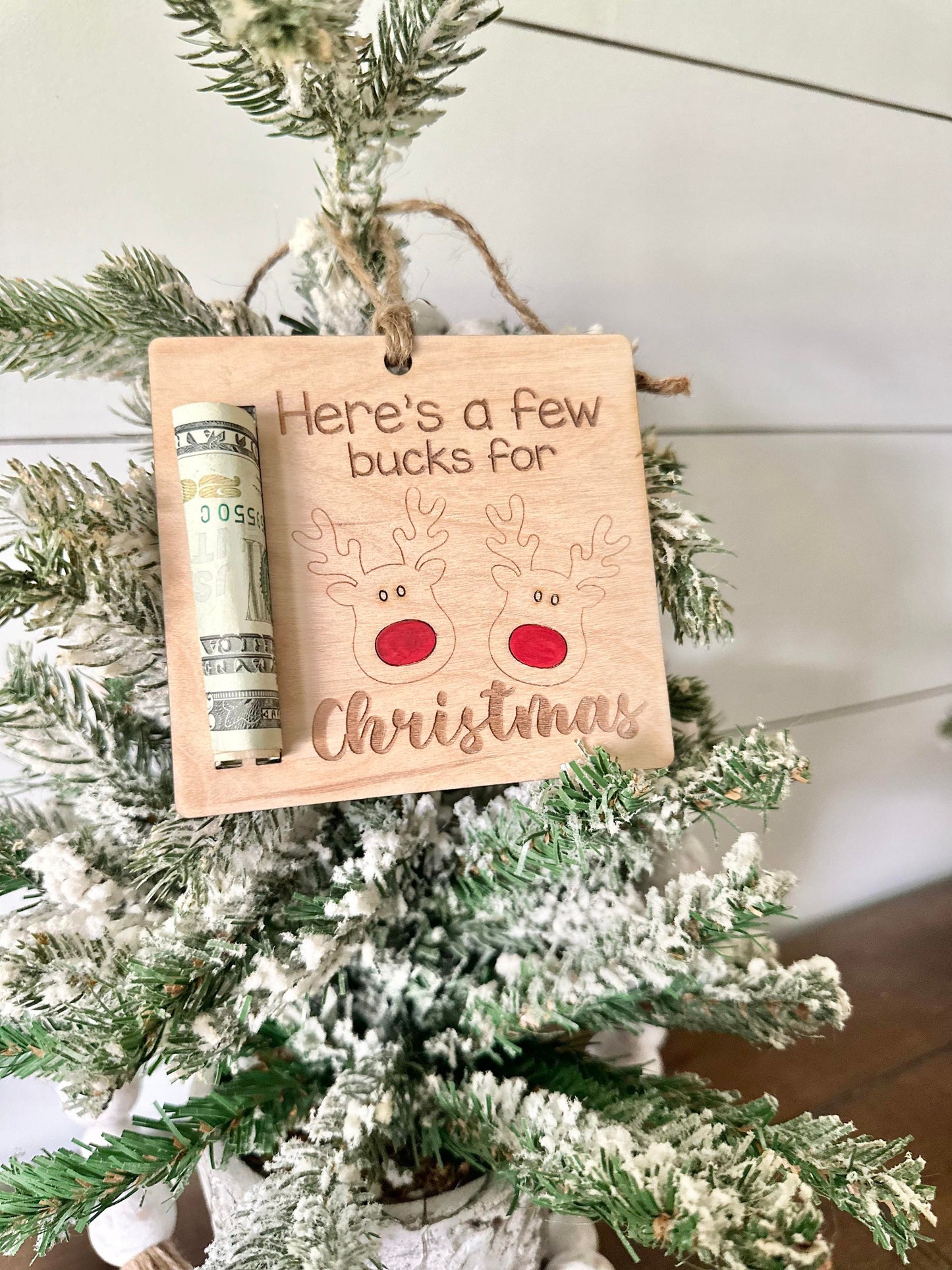 Christmas Cash Holder Ornament - Here's a few bucks for Christmas - Gifts for Teens - Christmas Gifts for Teens Money