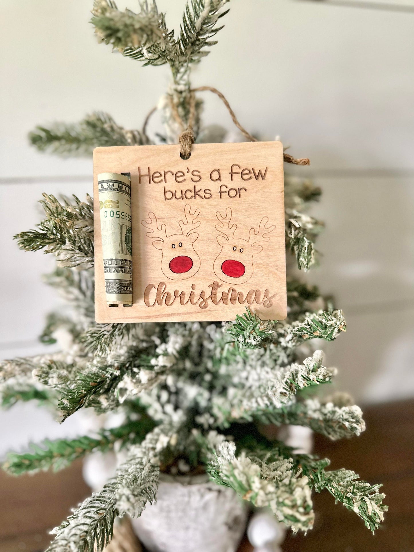 Christmas Cash Holder Ornament - Here's a few bucks for Christmas - Gifts for Teens - Christmas Gifts for Teens Money