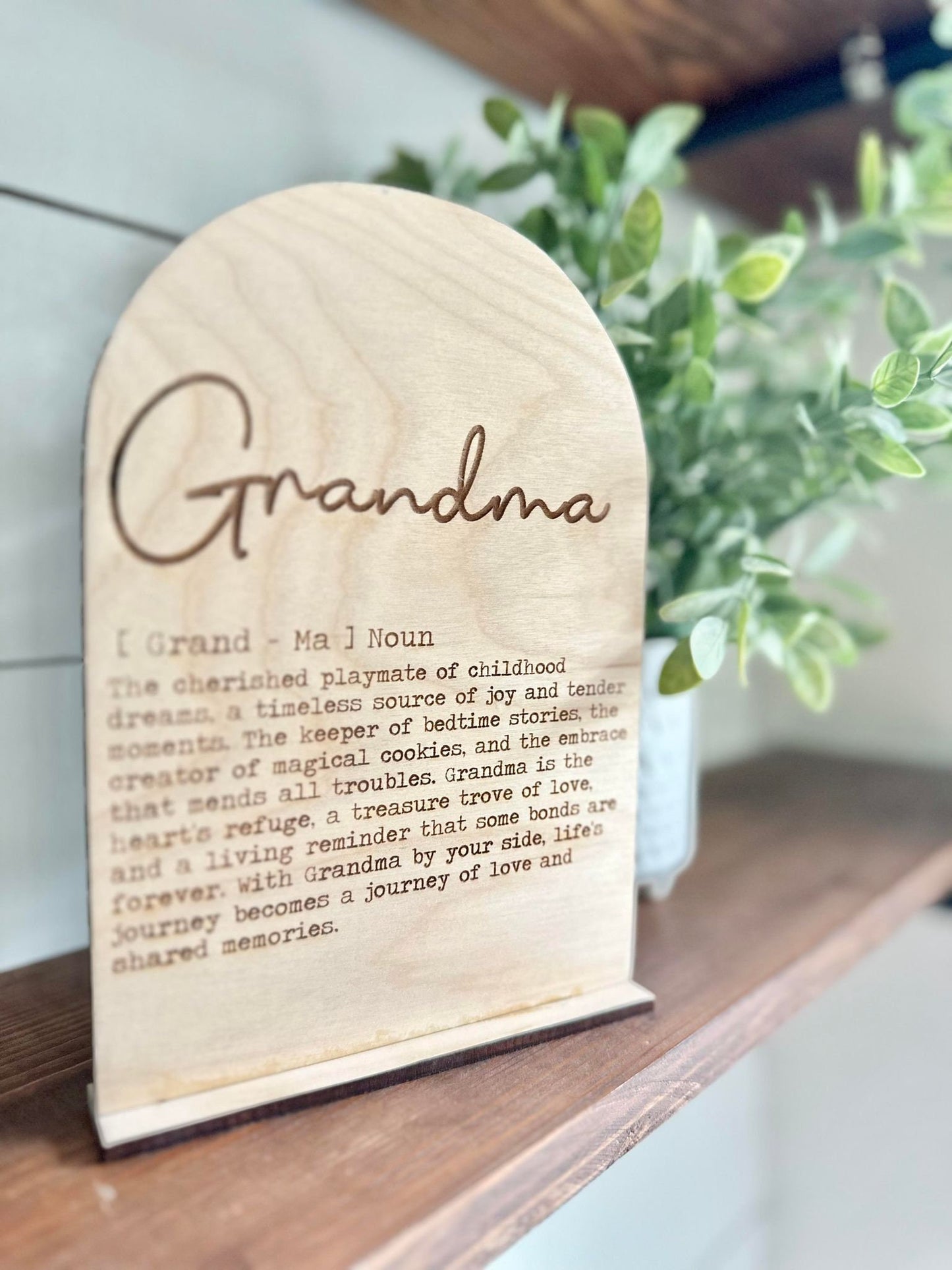 Grandma Definition Sign - Gifts for Grandma - Sign for Grandma - Grandma Definition shelf Sign - Grandma Christmas Gift - Birthday Gift
