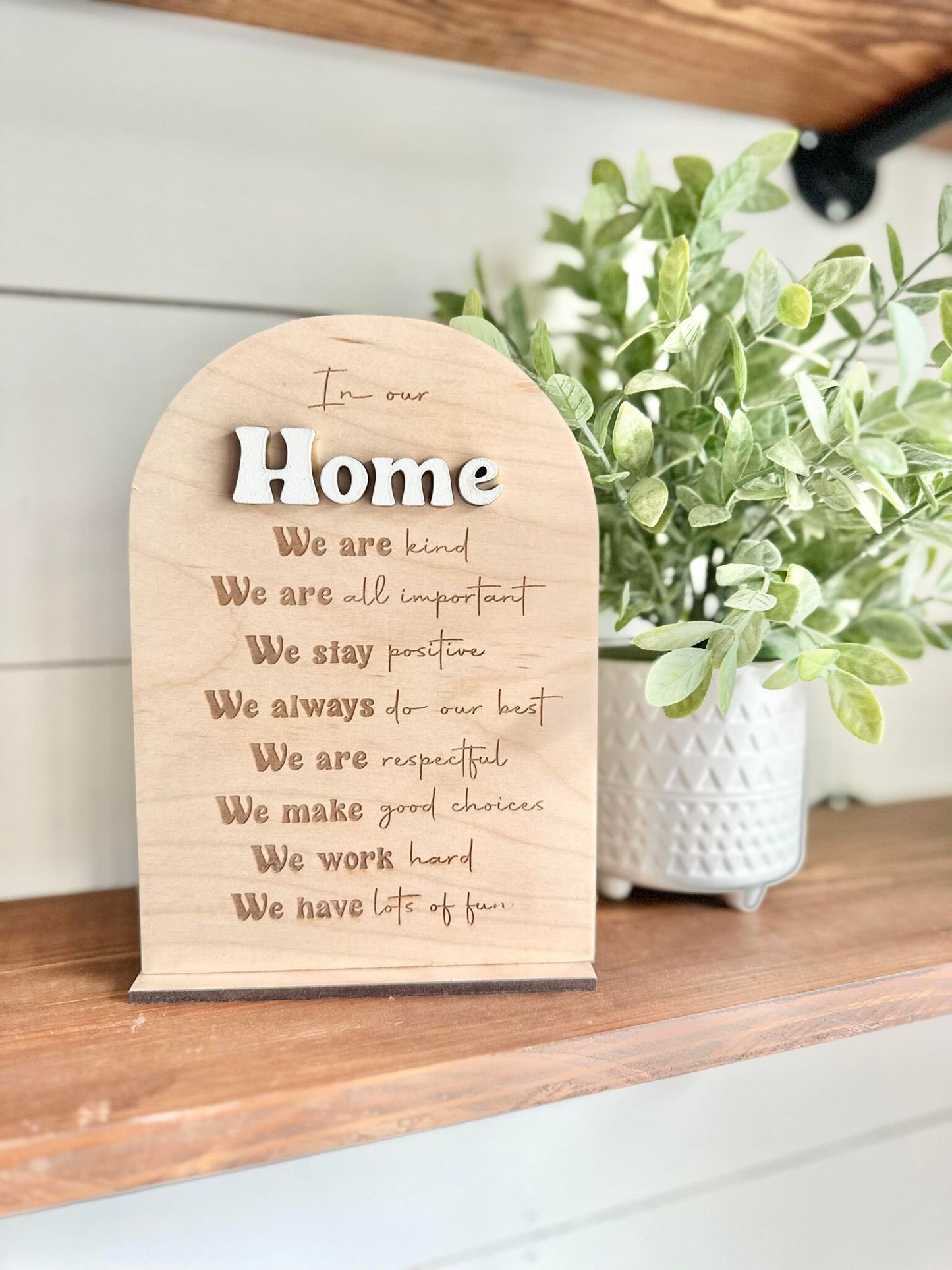 Affirmation board for our home - In our Home Affirmation Sign - Affirmations for Family - Affirmation board for Family