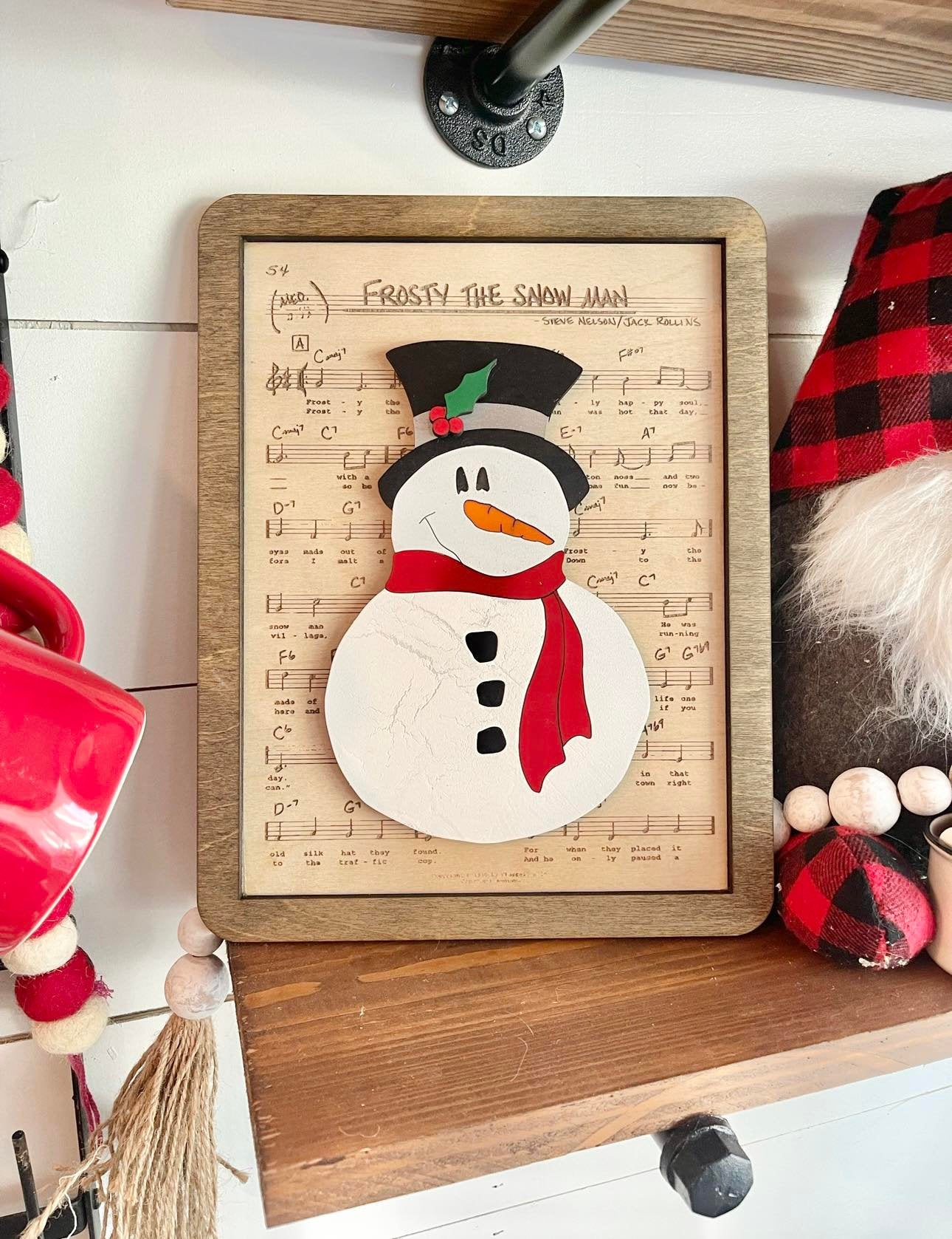 Snowman Decor - Christmas Decor - Snowman Christmas Decor - Rustic Christmas Decor - Nostalgic Christmas Decor - Christmas Signs