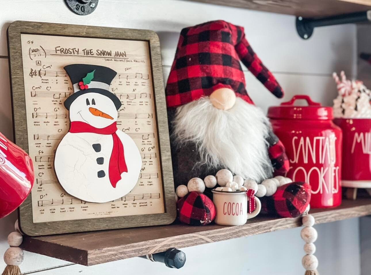 Snowman Decor - Christmas Decor - Snowman Christmas Decor - Rustic Christmas Decor - Nostalgic Christmas Decor - Christmas Signs
