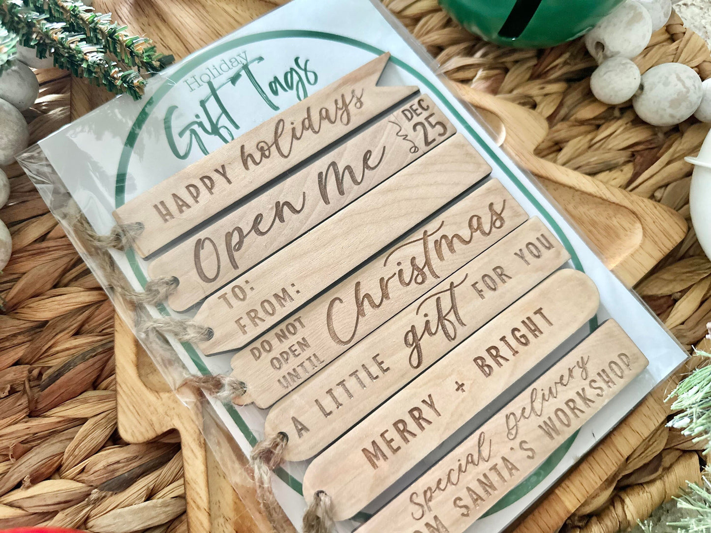 Christmas Gift Tags, Holiday Gift Tags, Wooden Gift Tag, Christmas Wrapping, Wooden Gift Tags