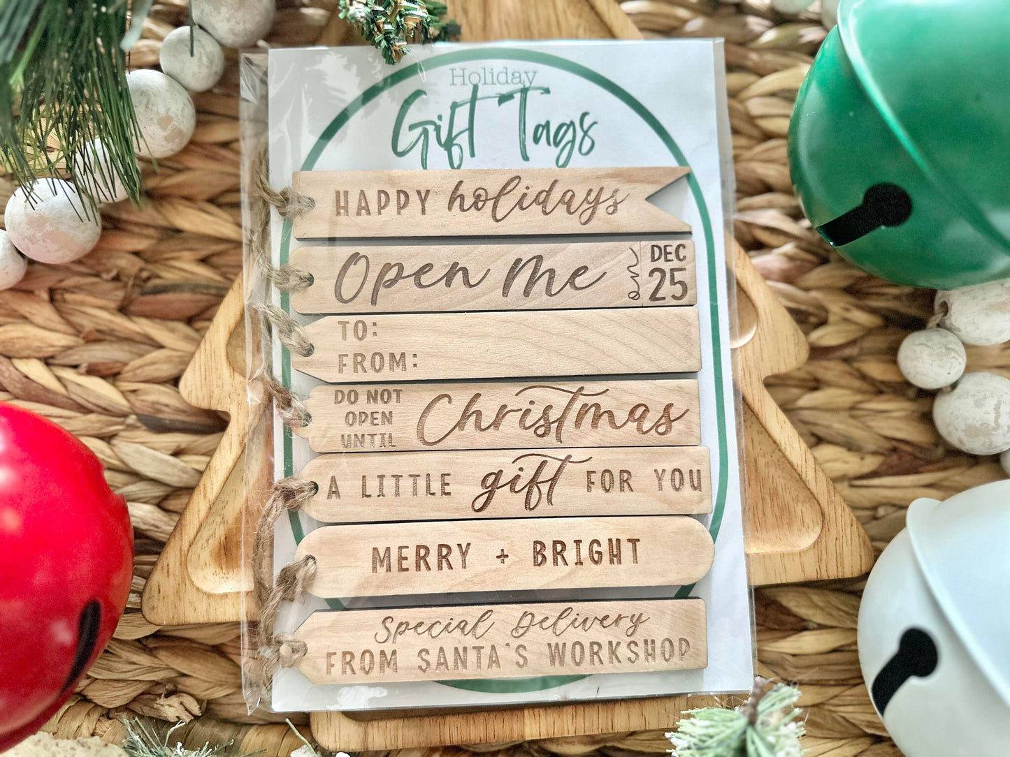 Christmas Gift Tags, Holiday Gift Tags, Wooden Gift Tag, Christmas Wrapping, Wooden Gift Tags
