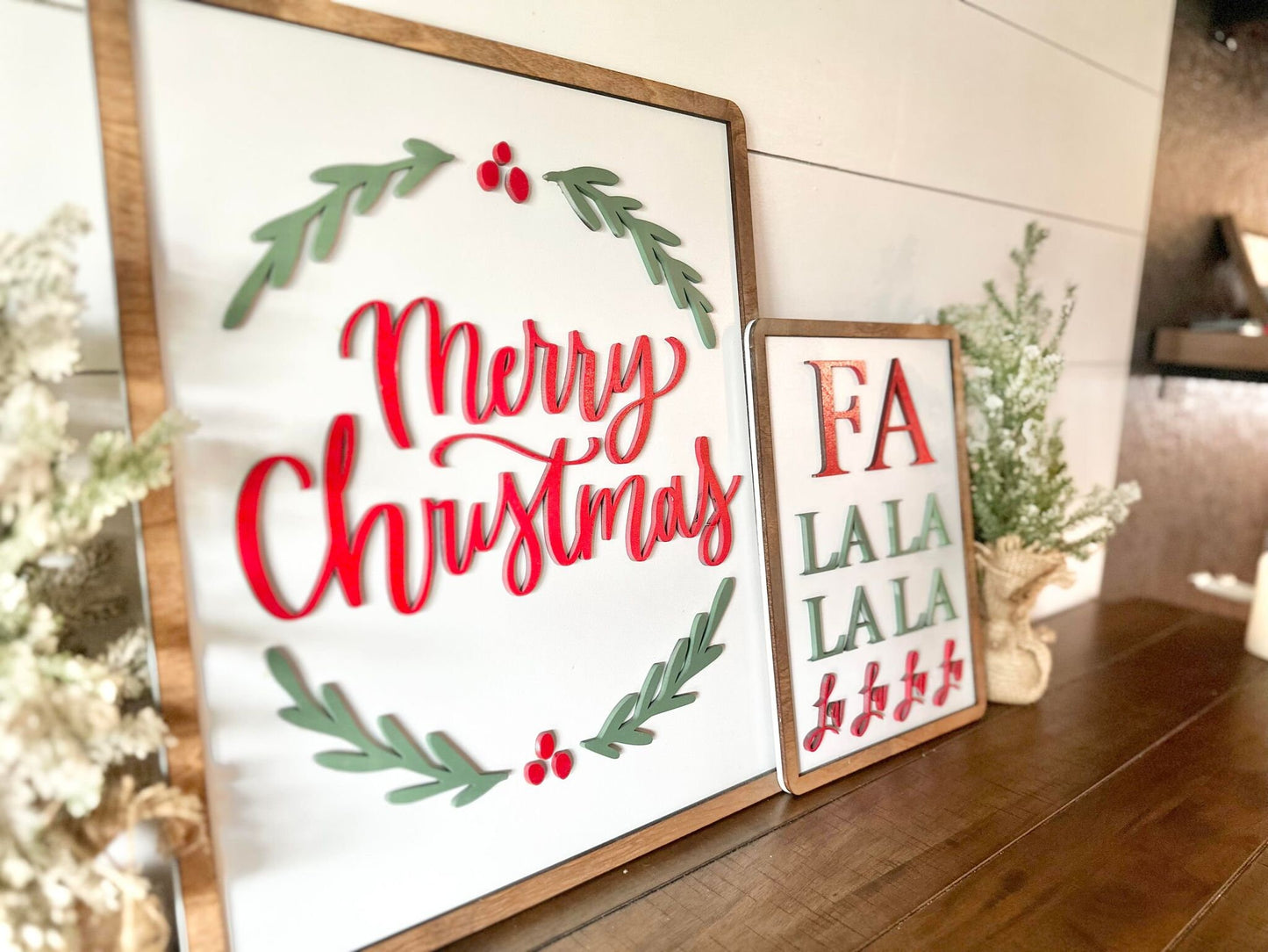 Farmhouse Christmas Signs, Christmas Mantel Sign, Christmas Wall Signs, Merry Christmas Signs, Farmhouse Christmas Decor