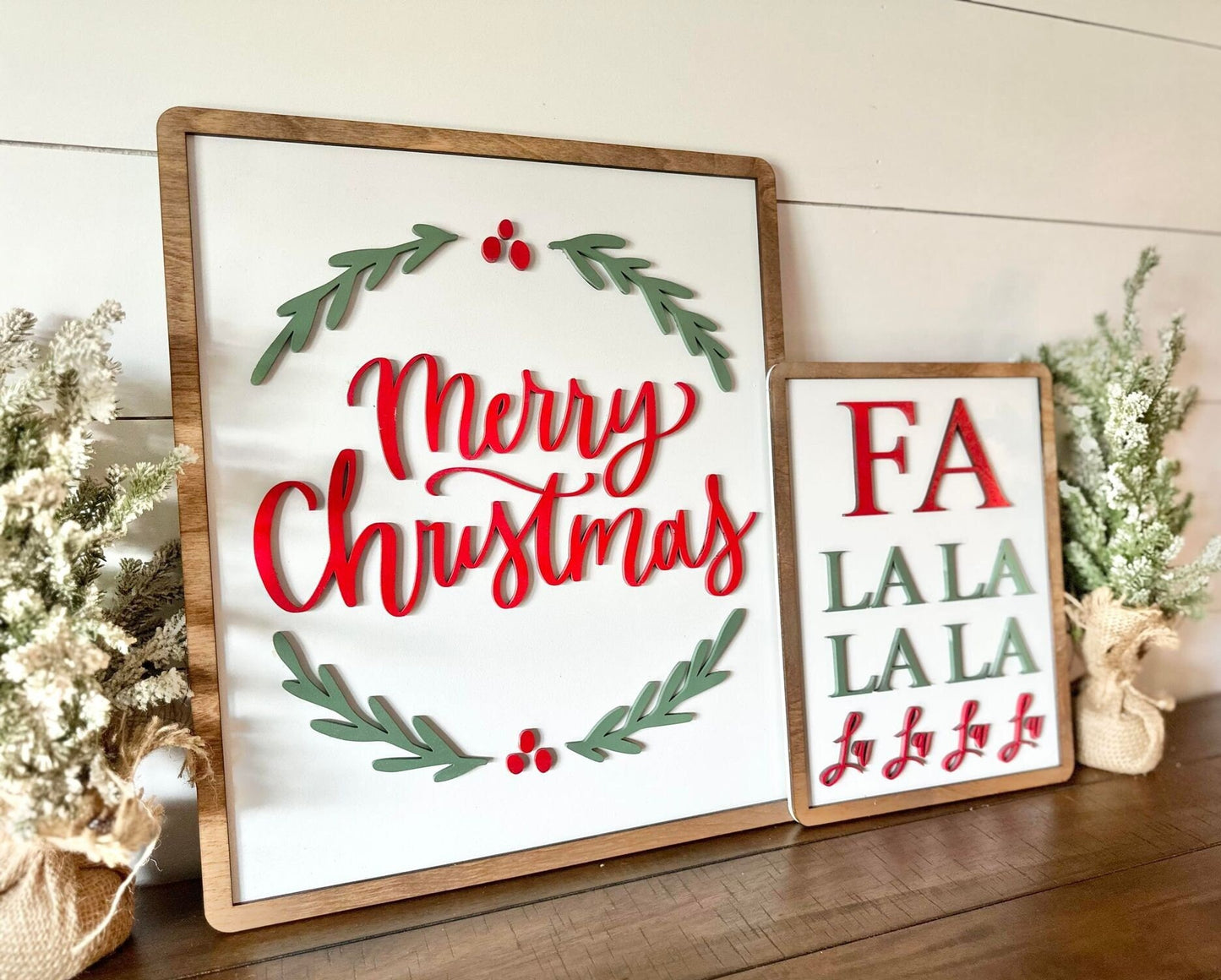 Farmhouse Christmas Signs, Christmas Mantel Sign, Christmas Wall Signs, Merry Christmas Signs, Farmhouse Christmas Decor