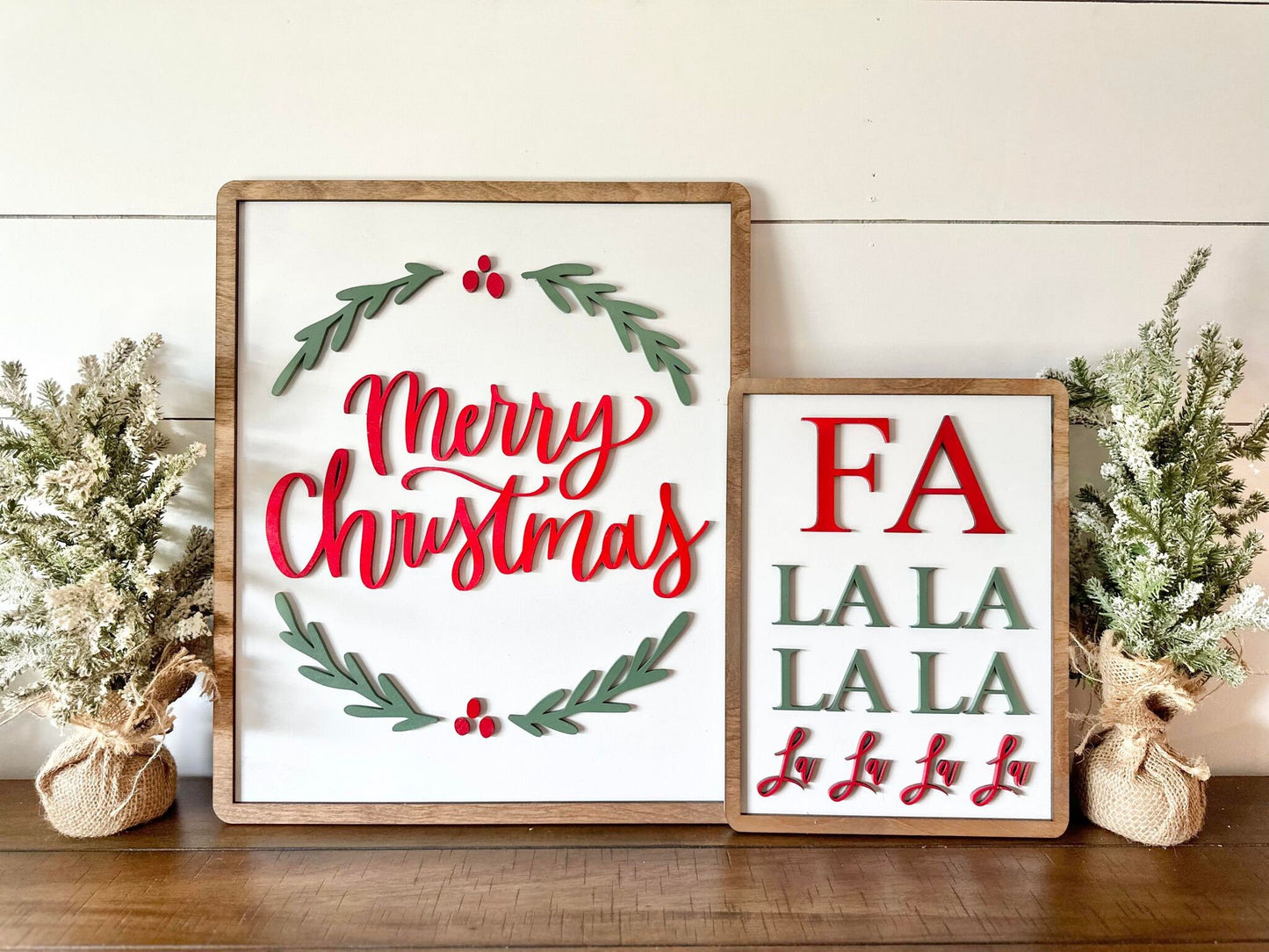 Farmhouse Christmas Signs, Christmas Mantel Sign, Christmas Wall Signs, Merry Christmas Signs, Farmhouse Christmas Decor