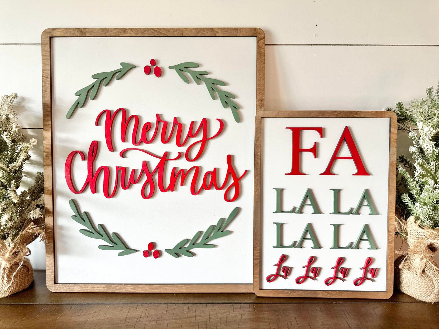 Farmhouse Christmas Signs, Christmas Mantel Sign, Christmas Wall Signs, Merry Christmas Signs, Farmhouse Christmas Decor