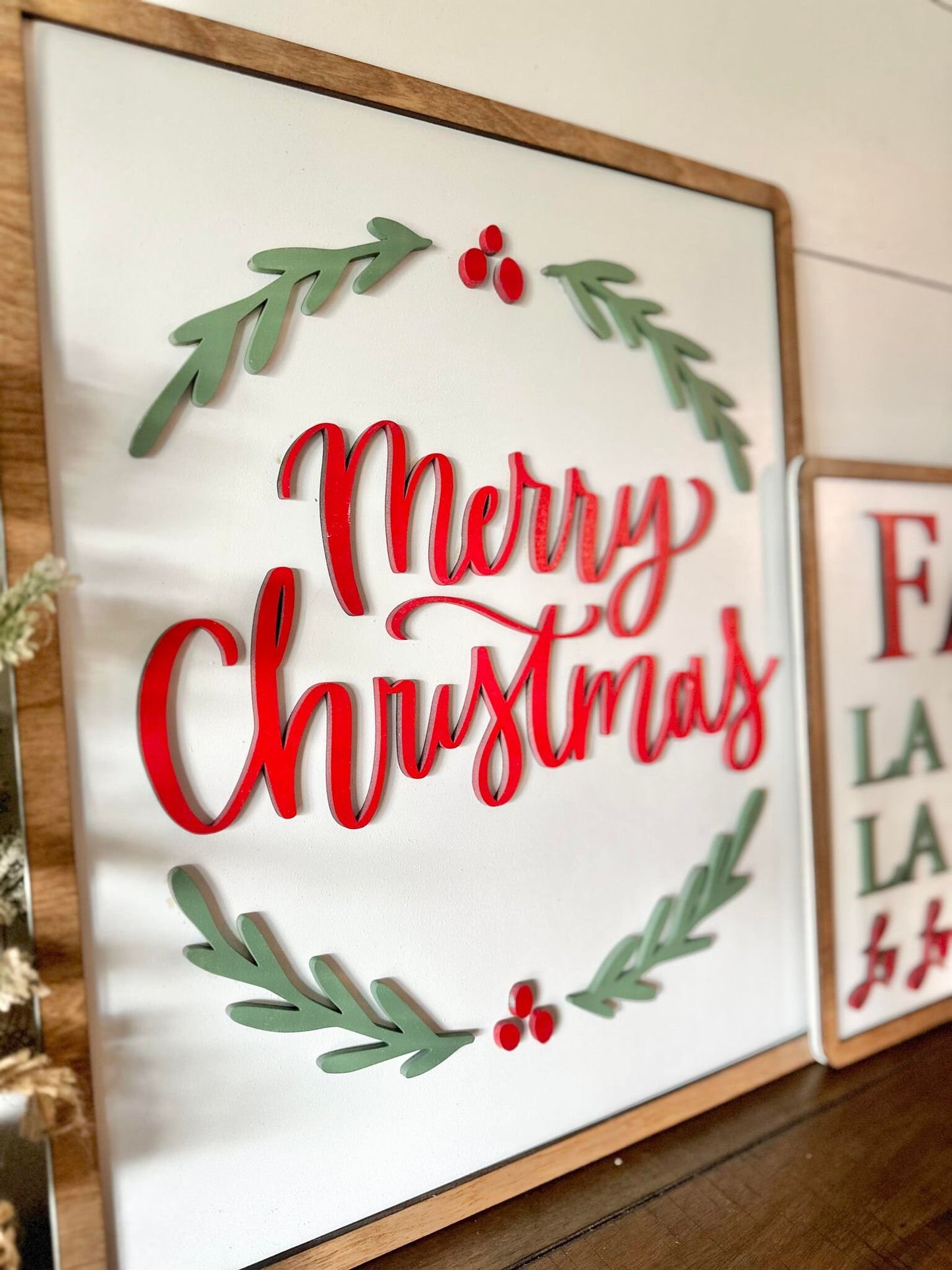 Farmhouse Christmas Signs, Christmas Mantel Sign, Christmas Wall Signs, Merry Christmas Signs, Farmhouse Christmas Decor