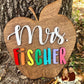 Teacher Gift - Apple Cut 3D Name Sign For Teachers - Gifts for Teachers - Classroom Decor for Teachers - Personalized Teacher Gift