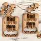 Dad - A Girl's First hero or Dad - A Son's first her - Dad Keychain - Super Dad Keychain - Super Hero Keychain for Dad - Hero Dad Keychain