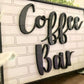 Coffee Bar 3D Farmhouse Sign - Coffee Bar 3D Sign - Coffee Bar Subway Tile Sign - Subway Tile - Tiered Tray Decor - Farmhouse Decor - Coffee