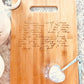 Handwritten recipe personalized cutting board - turn your recipes into forever memories - heartfelt gifts for mom and grandma - Christmas
