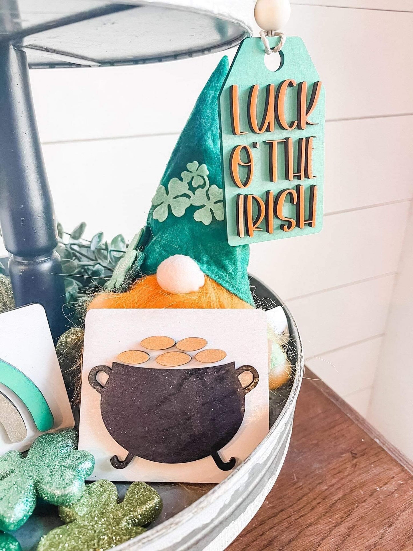 St. Patrick's Day Tiered Tray Decor - St. Paddy’s Day Signs - St. Patricks Day Decor - Tiered Tray Signs St. Patrick's - Irish Tiered Tray