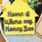 Bee Tiered Tray - Welcome to our Hive - Honey Themed Tiered Tray - Honey Bee - Home is where my Honey Bee - Bee Decor - Bee Signs - Honey