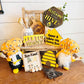 Bee Tiered Tray - Welcome to our Hive - Honey Themed Tiered Tray - Honey Bee - Home is where my Honey Bee - Bee Decor - Bee Signs - Honey