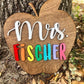 Teacher Gift - Apple Cut 3D Name Sign For Teachers - Gifts for Teachers - Classroom Decor for Teachers - Personalized Teacher Gift