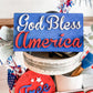 God Bless America Tiered Tray Set - Patriotic Tiered Tray Signs - Patriotic Décor - 4th of July Decor - 4th of July Tiered Tray - Patriotic