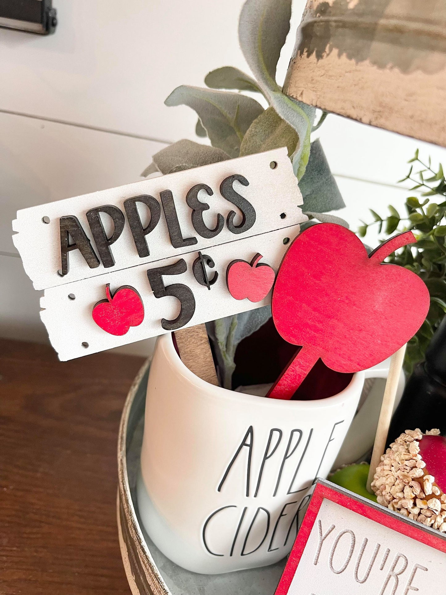 Apple Orchard Tiered Tray Decor - Apple Cider Tiered Tray Decor - Apple Picking Tiered Tray Decor - Fall Tiered Tray Decor - Rae Dunn Apple