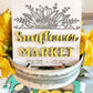 Sunflower Market Tiered Tray Set - Fall Sunflower Decor - Fall Sunflower Farm Decor - Sunflower Signs - Sunflower Tiered Tray - Farmhouse