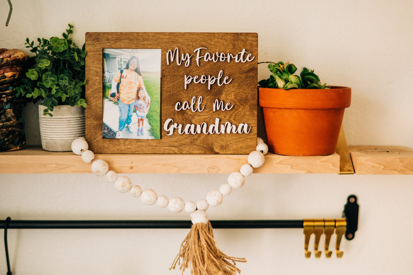 My Favorite People Call Me Grandma, Grandparent Picture Display - Gifts for Grandma - Gifts for Grandpa - Personalized Picture Frame - 3D